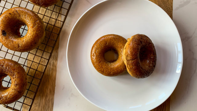 National Donut Day: Carrot Cake Maple Protein Donuts