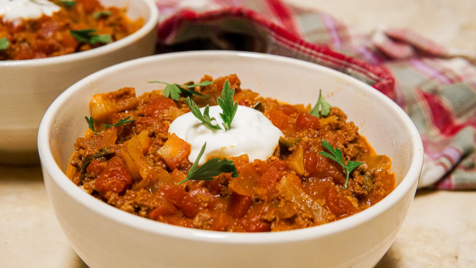 Hearty and Delicious Chili Con Carne. Low-Carb, Metabolic, No Beans!