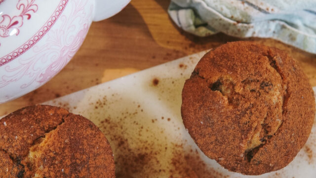 VEGAN + GRAIN-FREE Cinnamon Crumb Muffins