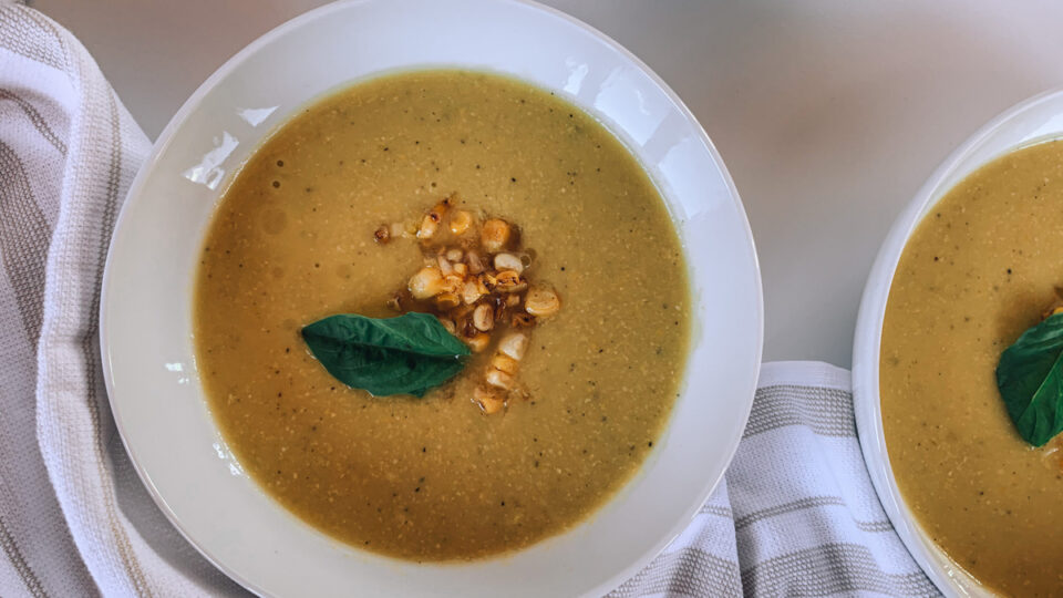 Sweet Corn and Summer Squash Soup