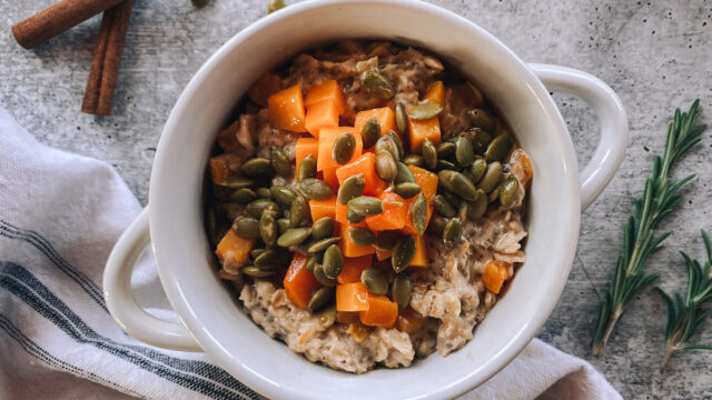 Old Fashioned Oats with Butternut Squash and Maple