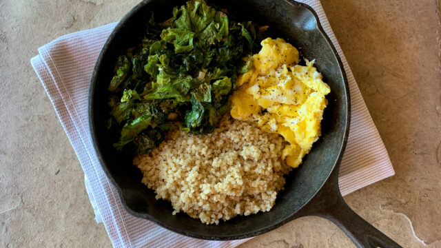 Grains and Greens Breakfast Bowl